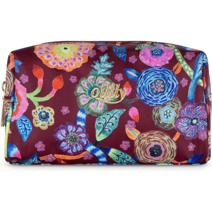 Oilily Pieternella Stripe Kulturbeutel, 20 cm, rot, 100% Polyester, 8.5 cm x 10 cm