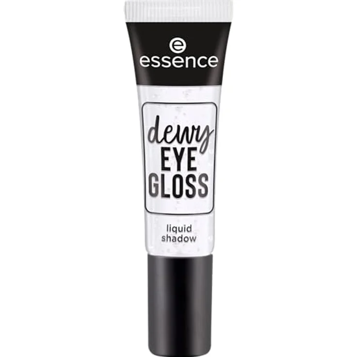 essence cosmetics dewy EYE GLOSS liquid shadow, Lidschatten, Nr. 01, Transparent, weichzeichnend, strahlend frisch, vegan, Nanopartikel frei, ohne Parfüm, ölfrei, 1er Pack (8ml) – Bild 2