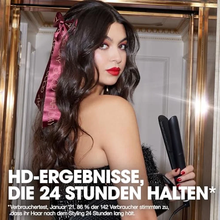 ghd chronos™ Geschenkset, Glätteisen mit HD-Motion Responsive Technologie und Hitzeschutz-Etui, Schwarz – Bild 4