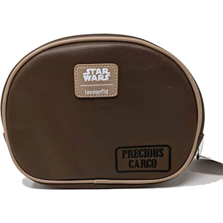 Loungefly Mandalorian Baby Yoda Grogu The Child, 2-teiliges Kosmetiktaschen-Set mit transparentem Kosmetikkoffer und Yoda-Design, offiziell lizenziert, Polyurethan und Kunststoff – Bild 5