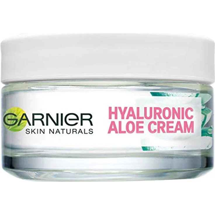 Garnier Haut Naturals Hyaluronic Aloe Cream, leichte Pflegecreme für trockene und empfindliche Haut, 50ml – Bild 2