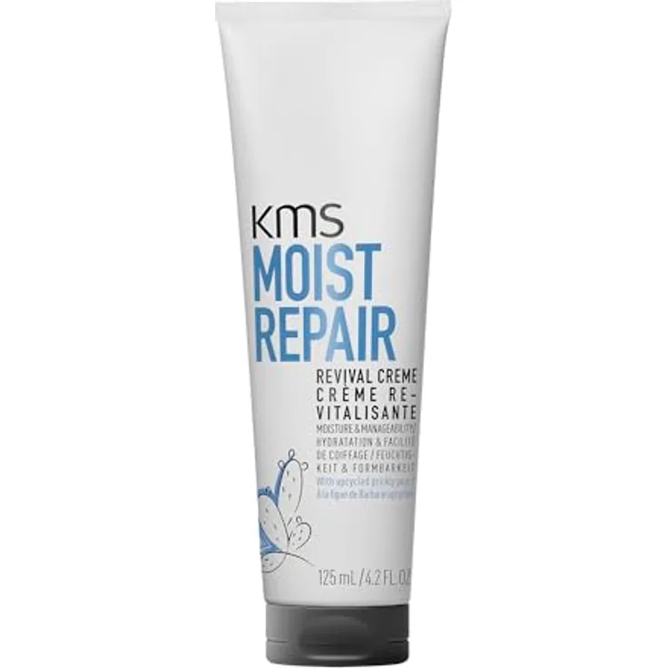 KMS MOISTREPAIR Revival Creme 125 ml – Leave-In Pflege für geschädigtes & trockenes Haar – 99% Reduktion von Haarbruch & Spliss, vegan, silikonfrei