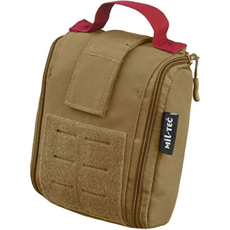 Mil-Tec Unisex – Erwachsene 25TLG Erste-Hilfe-Paket, Dark Coyote, Einheitsgröße