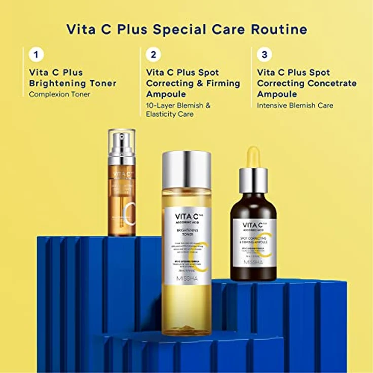 Missha, MISSHA Vita C Plus Spot Correcting Firming Ampoule, 30ml - Hautaufhellendes Serum mit Vitamin C für straffere und strahlendere Haut – Bild 8