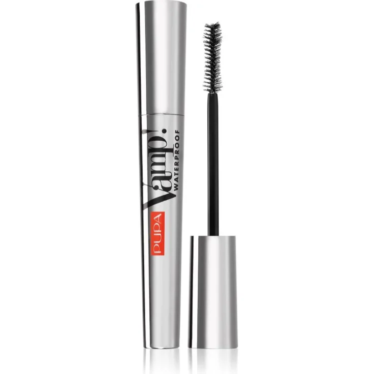 PUPA Milano Vamp! Waterproof Mascara für Volumen und Schwung, Farbton 001 Black, 9 ml – Bild 1
