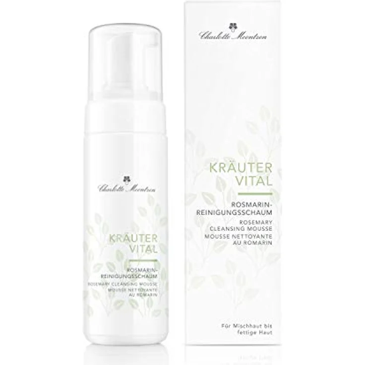 Charlotte Meentzen Kräutervital Rosmarin Reinigungsschaum für fettige Haut 150 ml, für Damen und Herren empfohlen – Bild 3