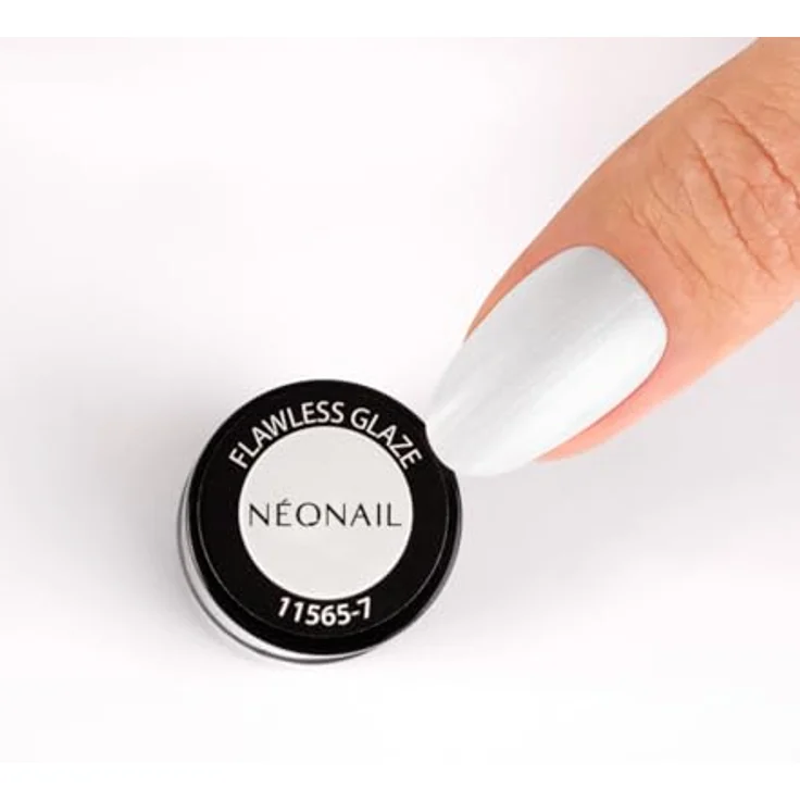 NÉONAIL UV Nagellack 7,2 ml Flawless Glaze, Weiß - hochpigmentierter Shellack für langlebige Maniküre bis 21 Tage, ideal für Gel-Nägel und Nageldesign – Bild 3