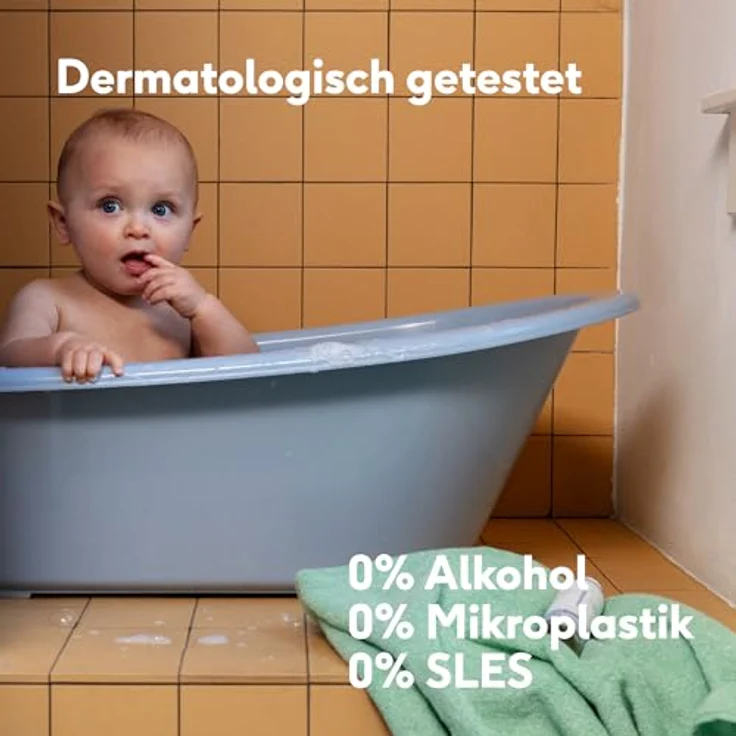 Naif Baby & Kids 2-in-1 Reinigungsgel und Shampoo, vegan, ohne Duftstoffe, 500 ml – Bild 6