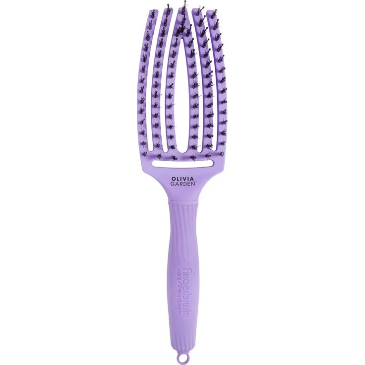 OLIVIA GARDEN Haarbürste Fingerbrush Combo Medium, Kopfhautschonende Entwirrungsbürste mit Massagefunktion – Bild 1
