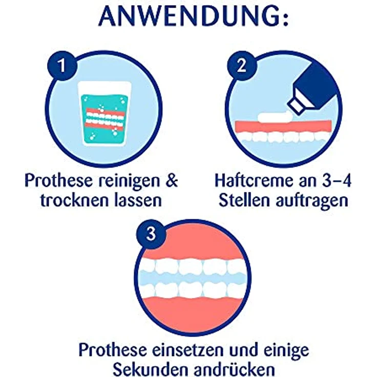 Haftcreme Haftschutz für die Dritten Zahnersatz Gebiss 6 x 40 g - Kukident – Bild 5