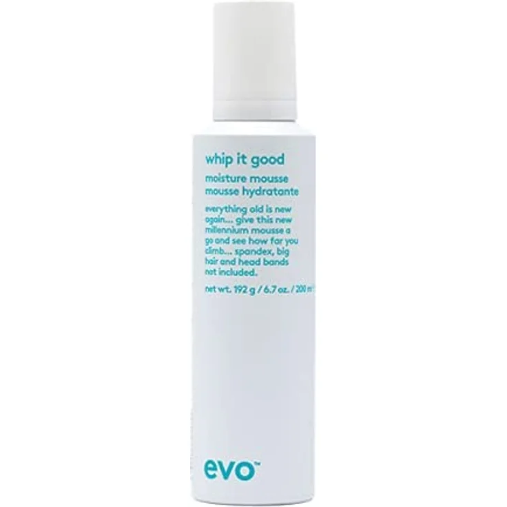 evo Whip It Good Moisture Mousse – Haarstyling-Mousse – leicht, leichter Halt, fügt Feuchtigkeit hinzu, weicht auf, verbessert die Manageabilität und verleiht Glanz – 200 ml – Bild 1