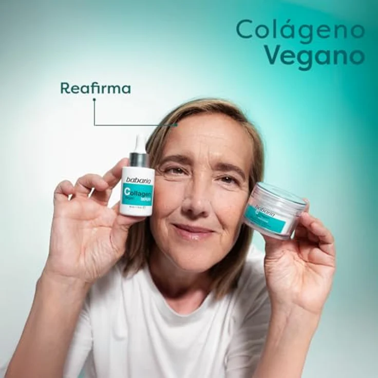 Babaria CREMA FACIAL COLLAGEN VEGAN 50 ML, Gesichtscreme mit kollagenen pflegenden Eigenschaften – Bild 6