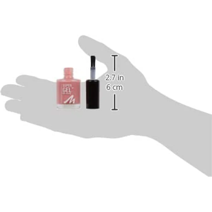 Manhattan Super Gel Nagellack – Gel Maniküre Effekt ganz ohne UV Licht – Pinker Nail Polish mit bis zu 14 Tagen Halt – Farbe Pop Princess Pink 240 – 1 x 12ml – Bild 4
