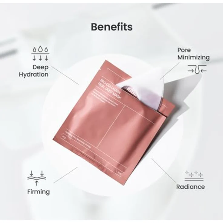 BIODANCE Biodance Bio Collagen Real Deep Mask 34g - Hyaluronsäure für intensive Feuchtigkeit, Kollagen für Anti-Aging & Straffung, Porenverfeinerung, hypoallergen & sanft – Bild 5