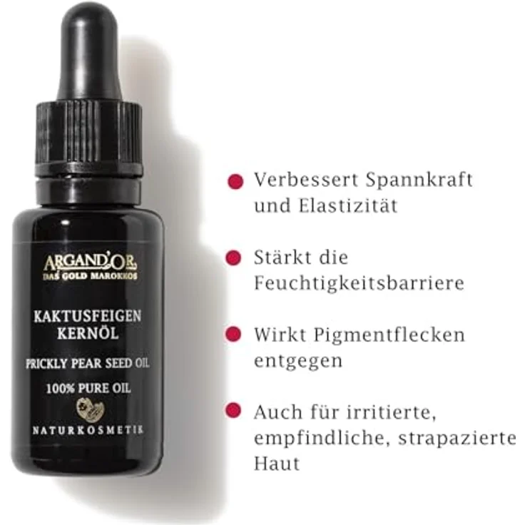 ARGAND'OR Kaktusfeigenkernöl Gesichtsöl 20 ml mit pflegender Wirkung – Bild 3