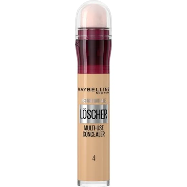 Maybelline New York Abdeckstift, Instant Anti-Age Effekt Concealer, Löscher Mit Mikro-Lösch-Applikator, Nr. 04 Honey, 6,8 Ml