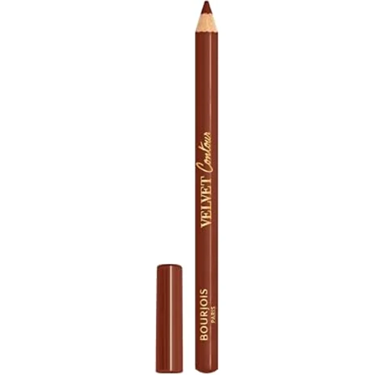 Bourjois Velvet Contour Lippenstift, 24 Pari'sienne, cremige Textur, präzise Anwendung, mit Sheabutter und Traubenkernöl, langer Halt bis zu 8 Stunden, kein Verwischen, 1,14 g – Bild 1