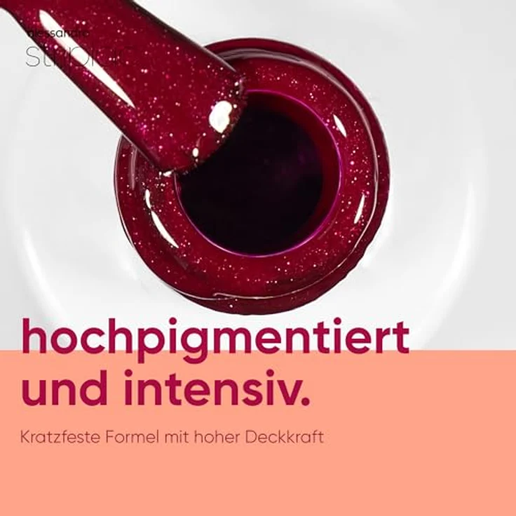 Alessandro Striplac UV Colour Nagellack 6,5 ml, hochpigmentiert, kratzfest, entfernt ohne Remover – Bild 3