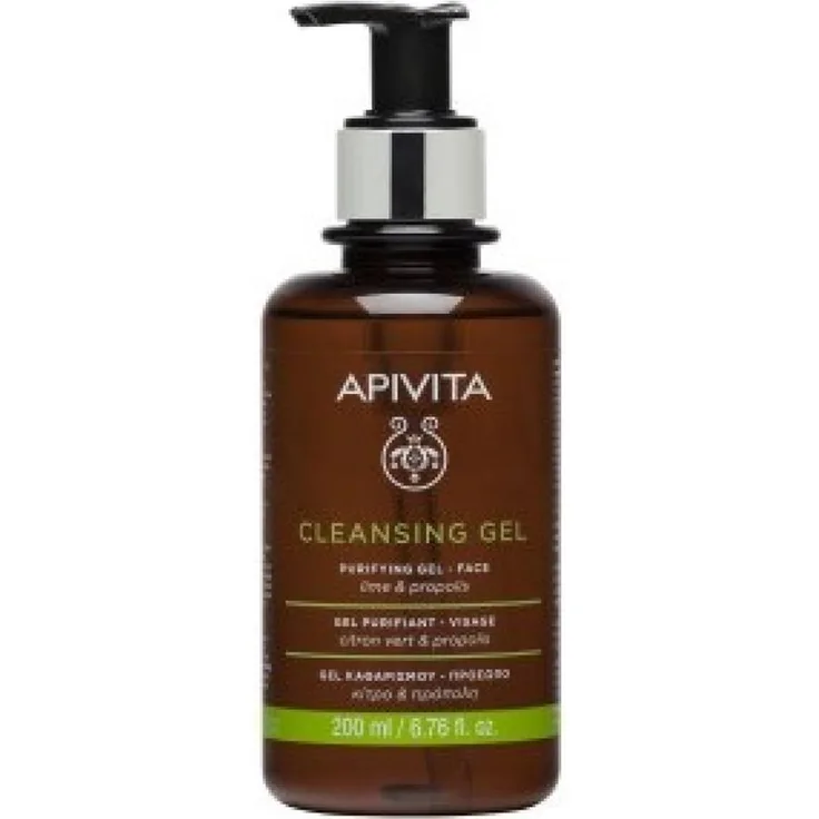 Apivita Face Care Cleanser Cleansing gel With Propolis & Lime Fettige Haut Mischhaut 200 ml, für Damen und Herren