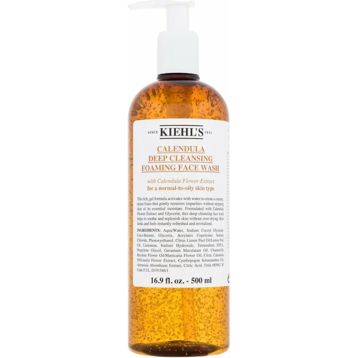 Kiehl's Calendula Deep Cleansing Foaming Face Wash, für Damen und Herren, 500 ml – Bild 1