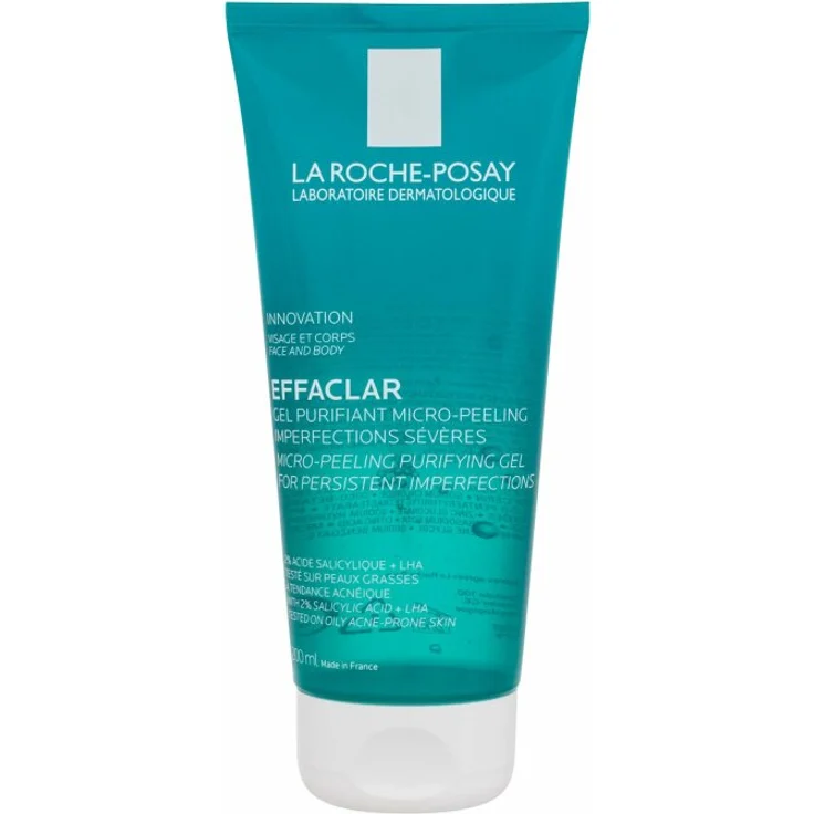 Roche-Posay Effaclar Mikro-Peeling Reinigungsgel 200 ml, für Damen und Herren