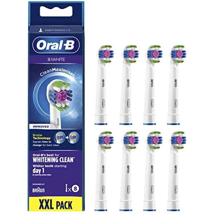Oral-B 3D White Ersatzbürsten mit Cleanmaximiser Technologie 8er-Pack – Bild 3