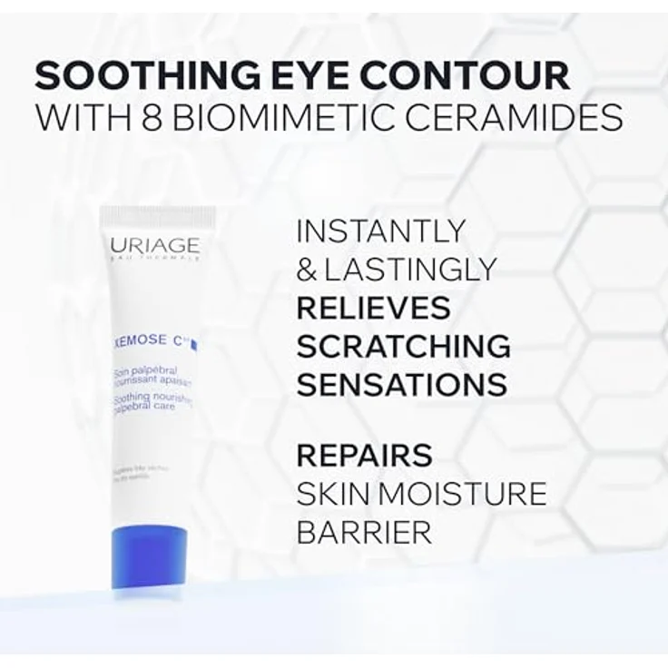 Uriage Creme Xémose Soin Apaisant Contour des Yeux 15 ml mit pflegender Wirkung für alle Hauttypen – Bild 3