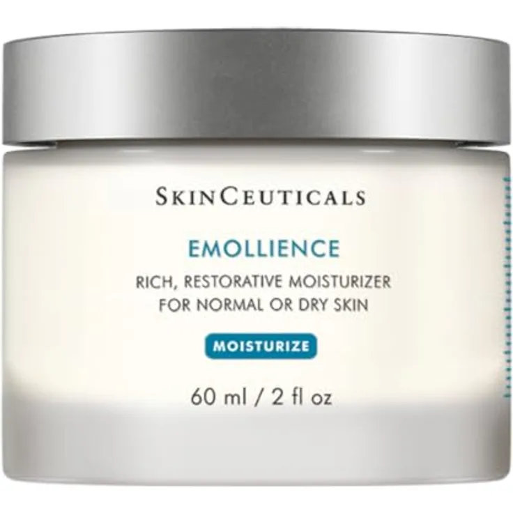 SkinCeuticals Moisturize Emollience, Gesichtscreme für normale bis trockene Haut, 60ml, alkoholfrei, parfümfrei, zieht schnell ein