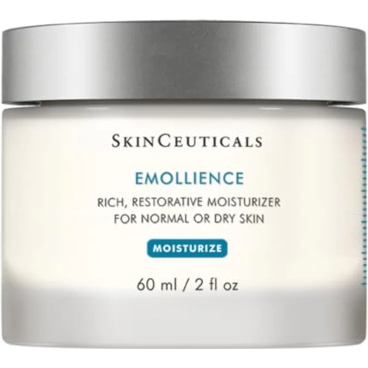 SkinCeuticals Moisturize Emollience, Gesichtscreme für normale bis trockene Haut, 60ml, alkoholfrei, parfümfrei, zieht schnell ein – Bild 1