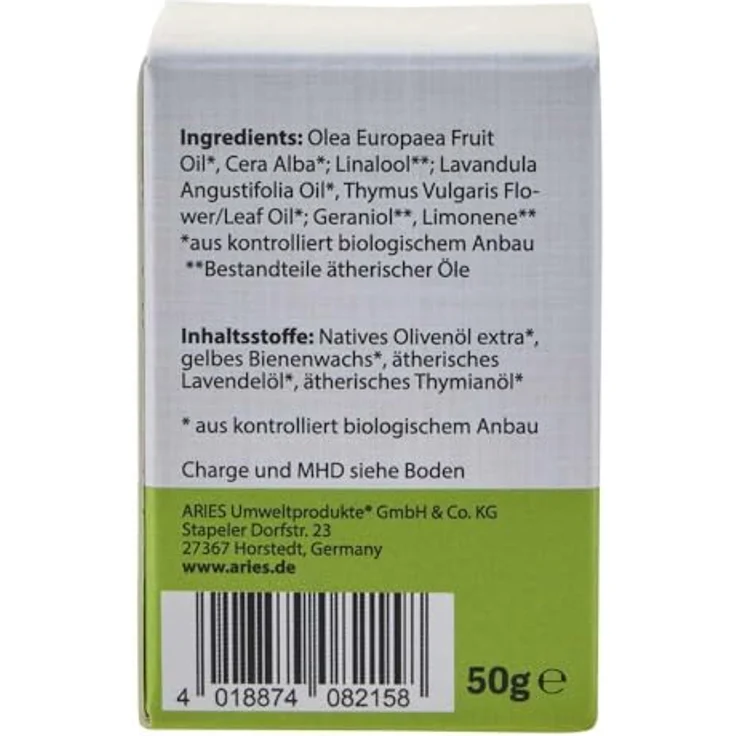 ARIES Original BIO Fußpflege-Ei von Stapeler, Fußpflege Ei mit Pflege Balsam für geschmeidige Haut, 50g – Bild 3