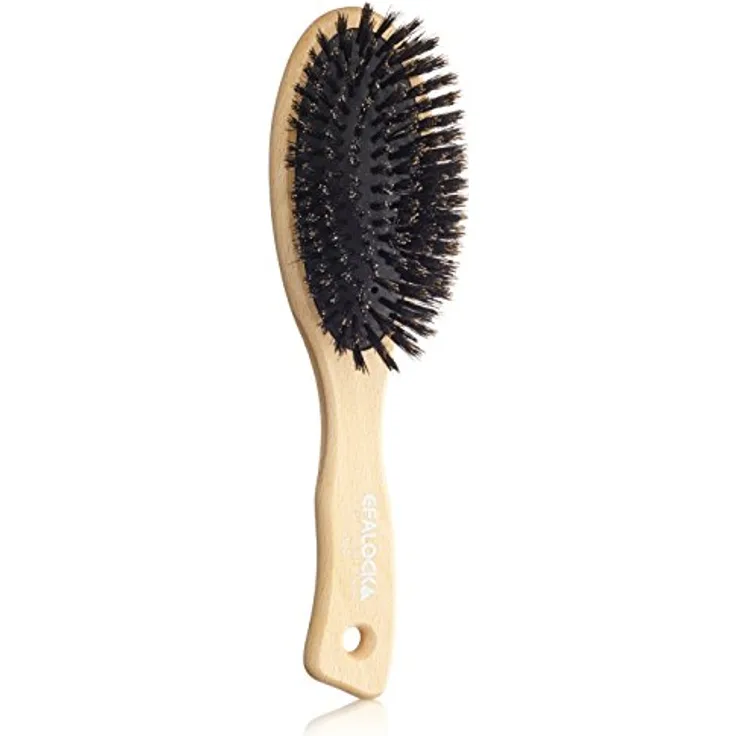Efalock Professional Pneumatikbürste 10-reihig Naturborsten, 1er Pack, (1x 1 Stück)