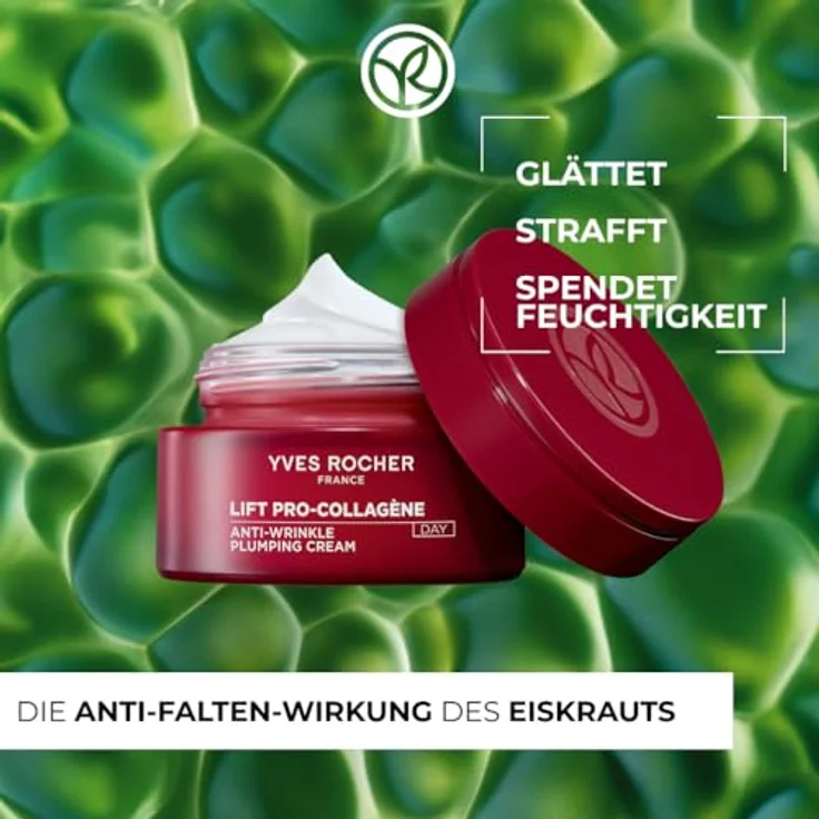 Yves Rocher LIFT Pro-COLLAGÈNE Tagescreme – Anti-Falten Gesichtscreme mit Kollagen und Hyaluronsäure – Glättet und strafft die Haut – 50 ml – Bild 2
