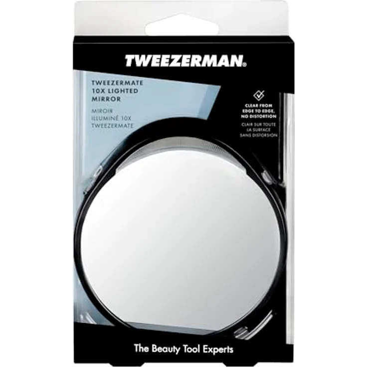Tweezerman Tweezermate mit LED-Beleuchtung 10x Vergrößerungsspiegel Kosmetikspiegel 1 Stk – Bild 4