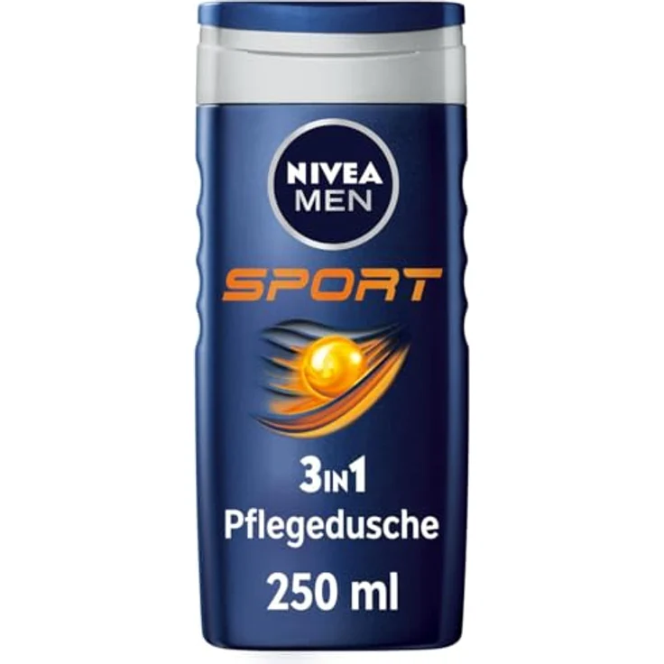 NIVEA MEN Sport Duschgel (250 ml), pH-hautneutrale Pflegedusche mit vitalisierendem Duft, Männer Duschgel mit Mineralien, Limonenduft – Bild 1