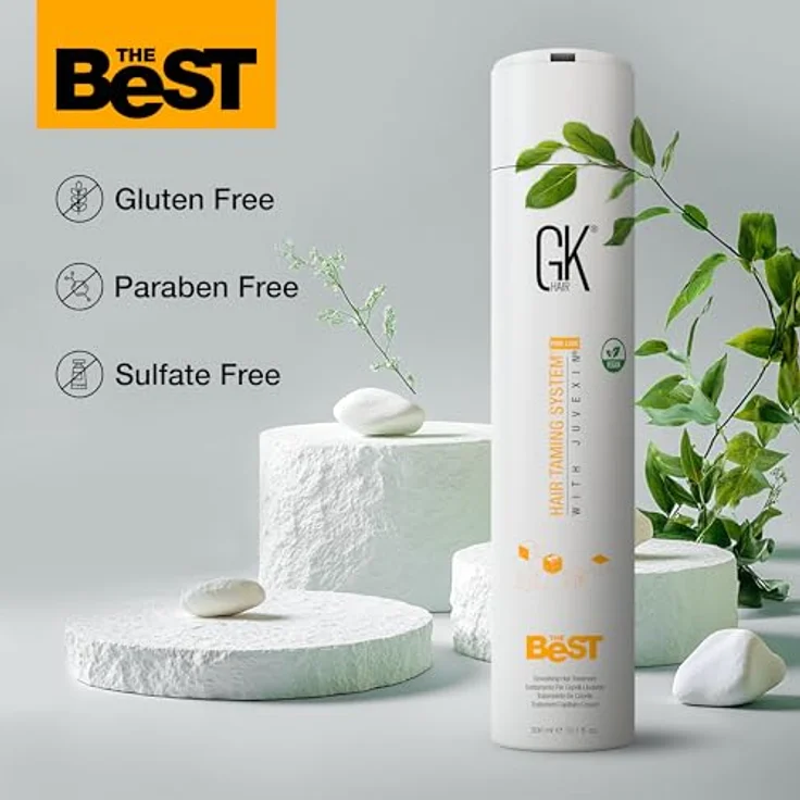 GK Hair The Best Keratin, Glättende Haarcreme für professionelle Anwendung, 300 ml – Bild 7