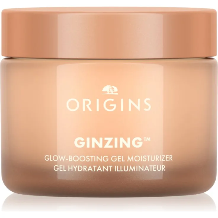 Origins GinZing™ Glow-Boosting Gel Moisturizer, hydratisierende Gel-Creme zur Verjüngung der Gesichtshaut, Farbton Bronze Glow, 50 ml