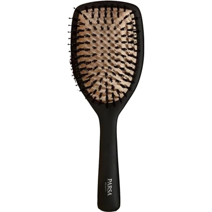 PARSA Beauty Professional Wirkstoffbürste Keratin + Biotin (Paddlebürste) – Haarbürste zum Glätten und Pflegen – Haarbürste lockiges Haar – Haarbürste langes Haar – Bild 1