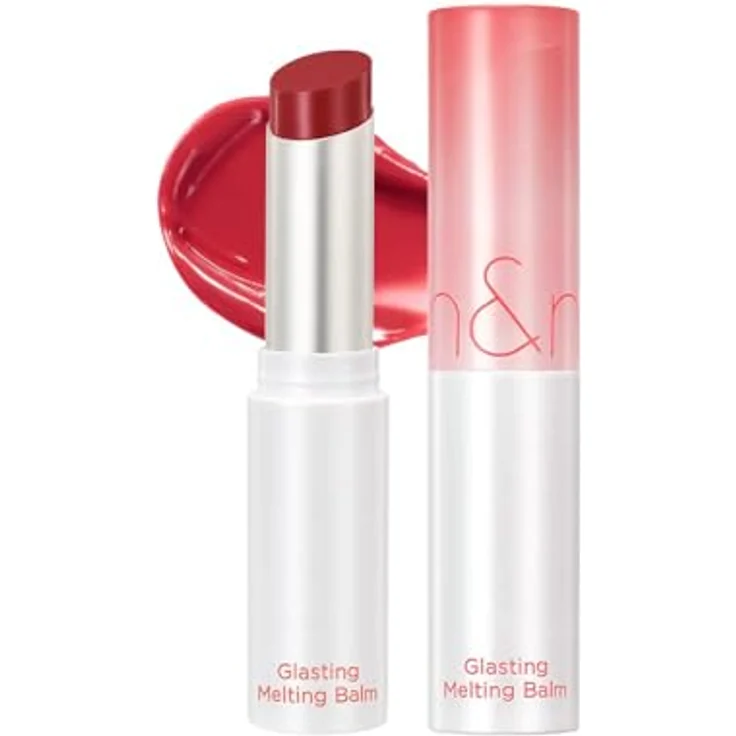 rom&nd Glasting Melting Balm, Bunt getönter Lippenbalsam mit veganem Lippenöl, Farbe 04 HIPPIE BERRY – Bild 1