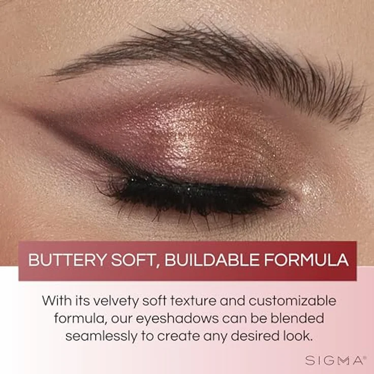 Sigma Beauty Cor-de-Rosa Lidschattenpalette, 7,56 g, vegane Farben mit schimmernd-mattem Effekt für vielseitige Make-up-Looks – Bild 4