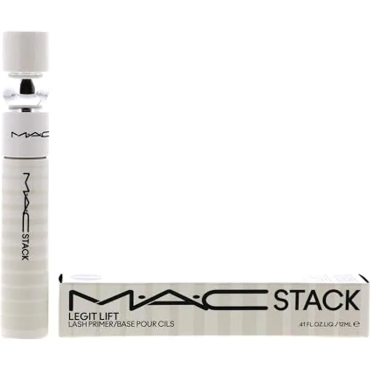 MAC MACSTACK Legit Lift Lash Primer Mascara, 12 ml mit Rizinusöl und Provitamin B5 für Wimpern mit Schwung und Volumen