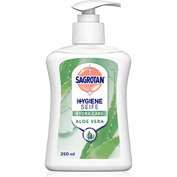 Sagrotan Handseife Aloe Vera – Hygienische Flüssigseife – 1 x 250 ml Seifenspender – Bild 1