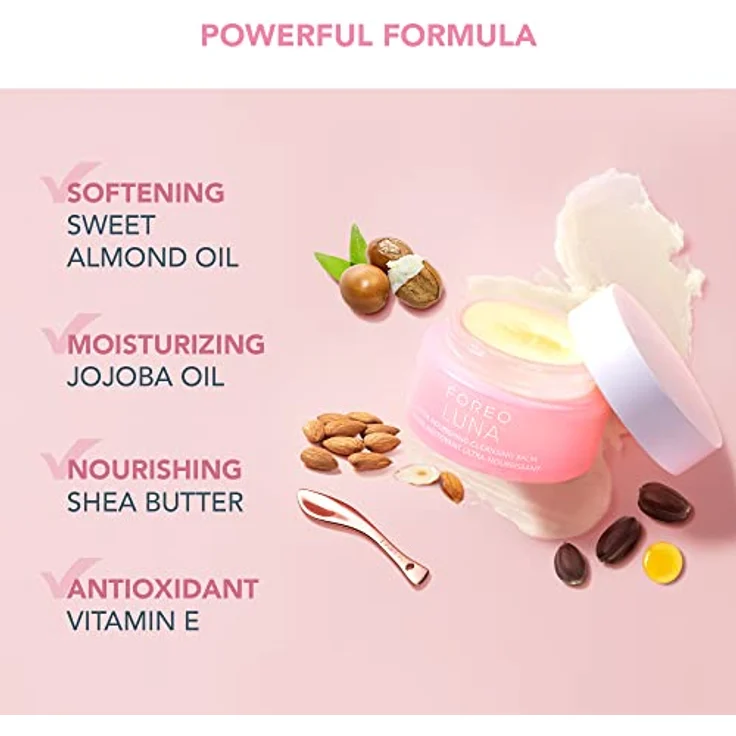 FOREO LUNA Cleansing Balm – Make-Up Entferner – Ölreiniger o. Wasser – Augen-Makeup-Entferner – Vegan – Mandelöl und Jojobaöl – Shea-Butter und Vitamin E - 75 ml – Bild 3