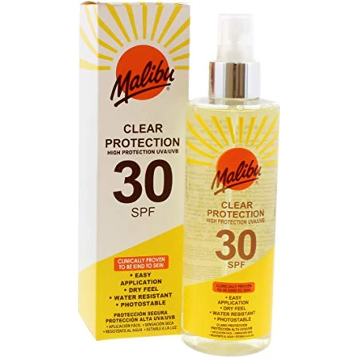 Malibu Sun Sonnenschutzspray LSF 30, hoher Schutz, trockenes Gefühl, wasserabweisend, 250 ml – Bild 1