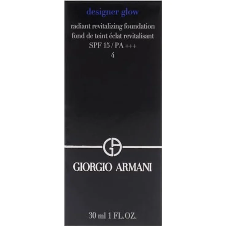 Armani Designer Glow Foundation, revitalisierendes Make-up mit SPF 15, Farbton 4, 30 ml – Bild 5