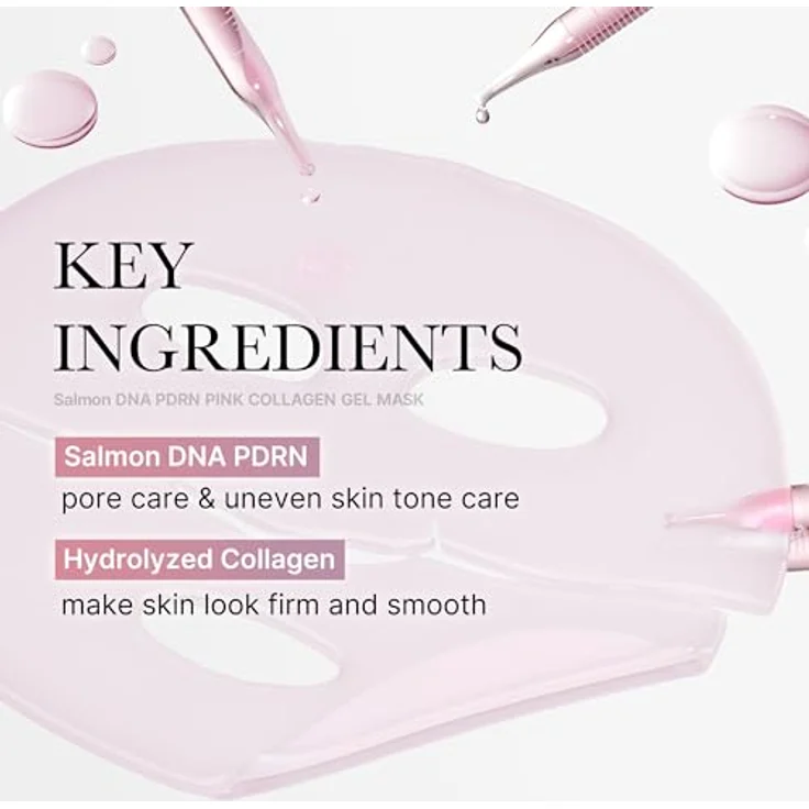 Medicube PDRN Pink Collagen Gel Mask, 28g – Regenerierende Gesichtsmaske mit Kollagen und Niacinamid, Feuchtigkeitsspendend, Glow-Effekt, für alle Hauttypen geeignet – Bild 6