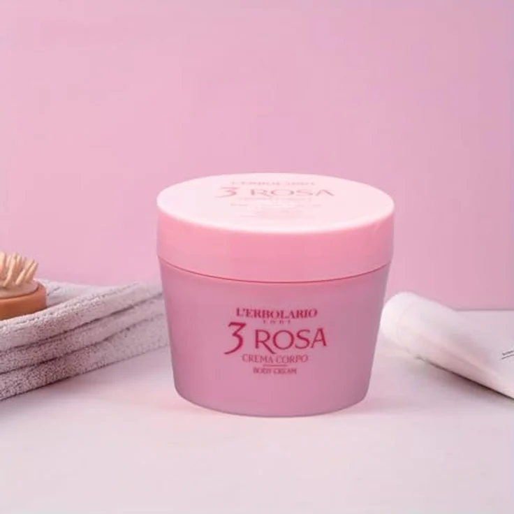 L'Erbolario 3 Rosa Körpercreme, natürliche Bodylotion für empfindliche Haut, dermatologisch getestet, 200 ml – Bild 5