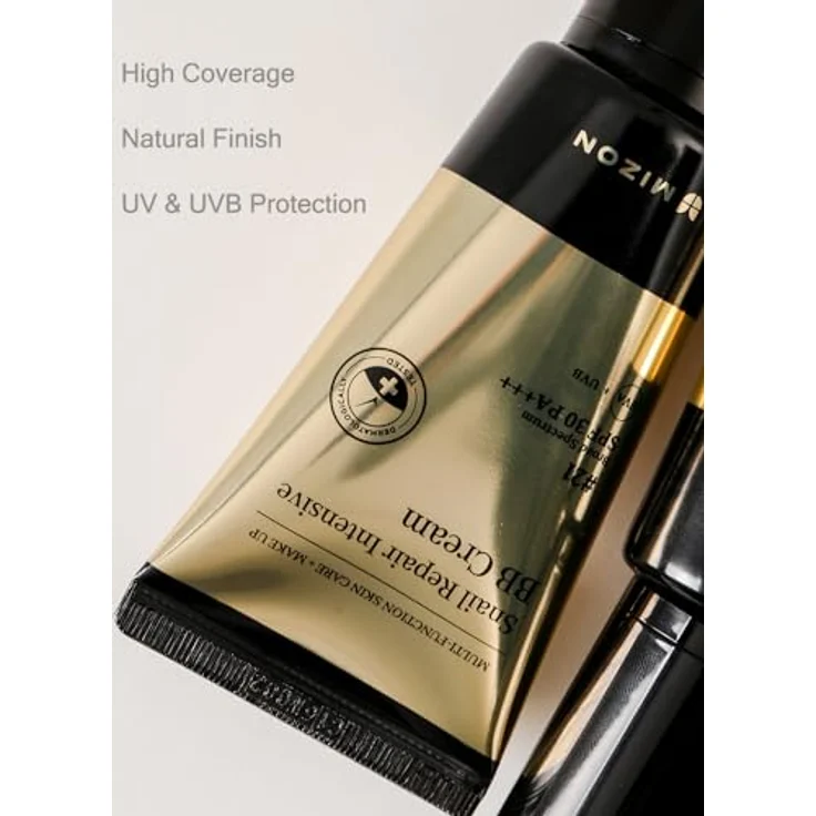 Mizon Snail Repair Intensive, feuchtigkeitsspendende BB Creme mit SPF 30, Farbton #21 Light Beige (Cool tone), 50 ml – Bild 6