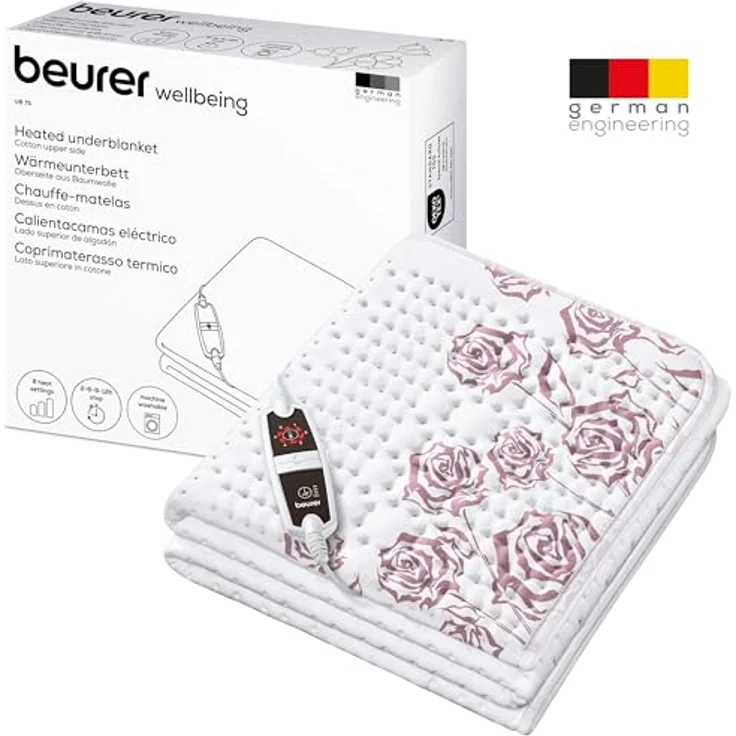 Beurer UB 75 Wärmeunterbett, anschmiegsame Wärmebettunterlage mit 6 Temperaturstufen und Schnellheizung, maschinenwaschbar – Bild 7