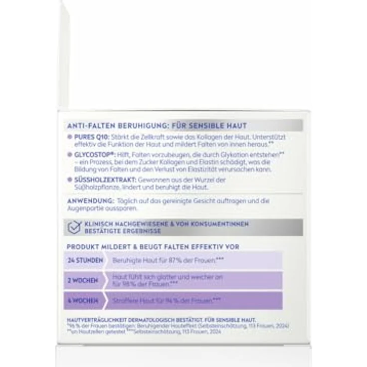 NIVEA Q10 Anti-Falten Power Sensitive Tagespflege LSF 15, 50ml, für sensible Haut, mit Süßholzextrakt – Bild 10