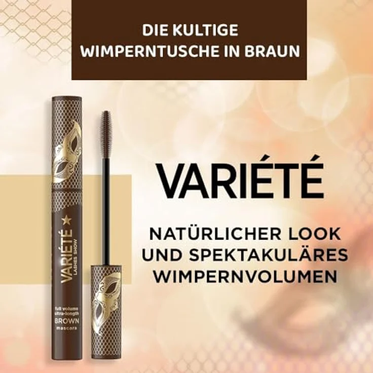 EVELINE KOL Mascara VARIERE LASHES SHOW, 10 ml, volumengebende Mascara in Braun – Bild 2